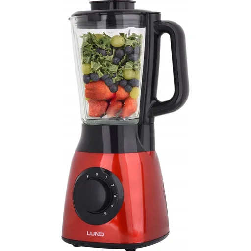 "Powerful blender red - 600W - 5 speeds - 1.5L image"