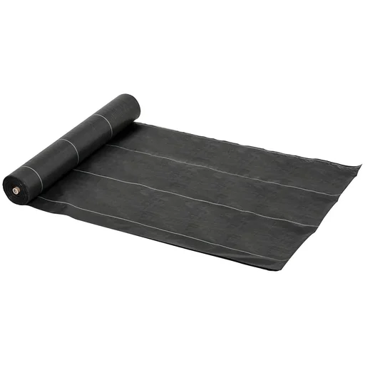 "Weed fleece anti-weed fabric ribbon fabric tear-resistant ground cover 100g/m² subsoil fabric with green partition walls wa image"