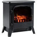 Electric fireplace with flame effect