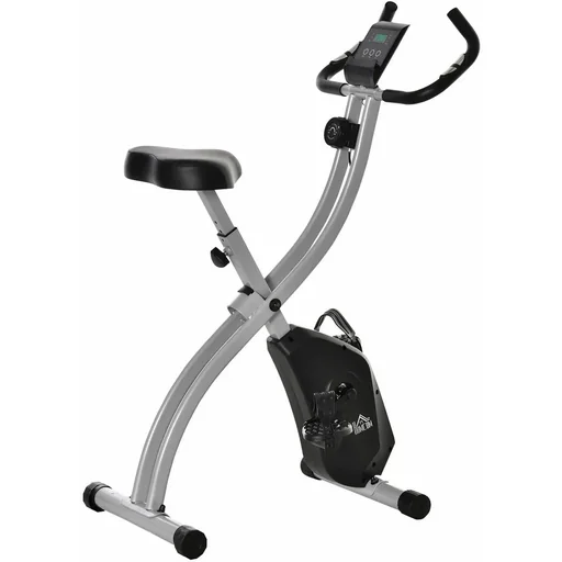 "Home trainer X-Bike bike trainer with 8-level adjustable magnetic resistance, foldable fitness bike, height adjustable image"