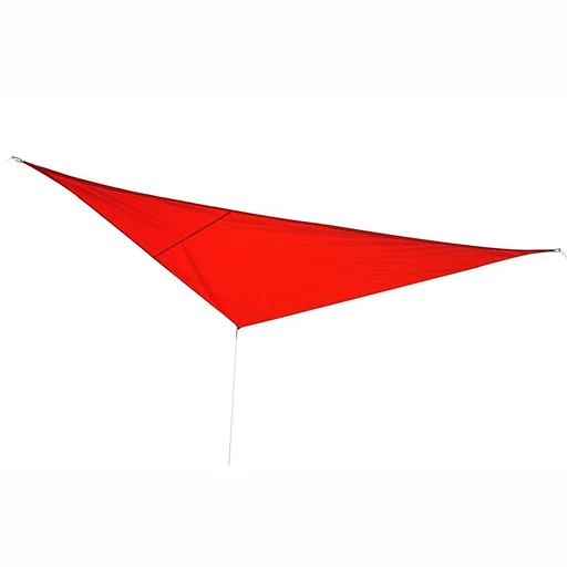 "Sun sail (6x6x6m) triangles rust red HDPE - breathable image"