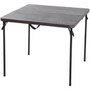 Portable camping table, coffee brown