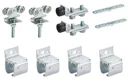 Sliding gate fitting type 10 for 1 m sliding gate for wall mounting