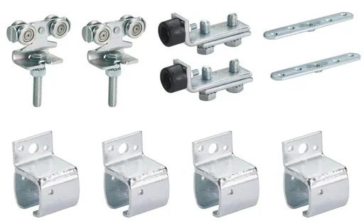 "Sliding gate fitting type 10 for 1 m sliding gate for wall mounting image"