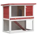 Outdoor rabbit hutch with 1 door