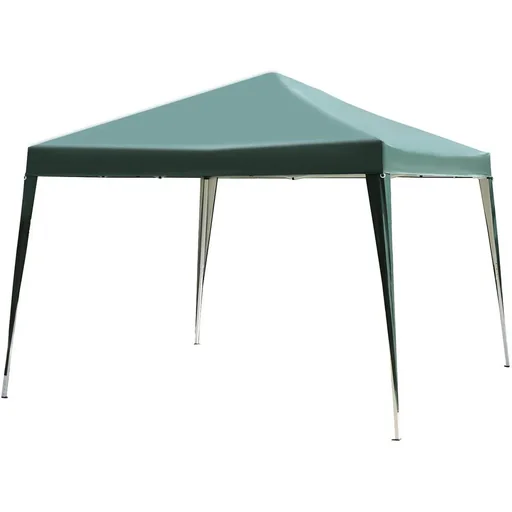 "Pavilion 3 x 3 m Pop-Up Folding Pavilion Garden Pavilion Foldable Party Tent Garden Tent UV Protection Steel+Oxford Green image"
