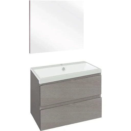 "Concept bathroom furniture with mirror 60cm - grey/white image"