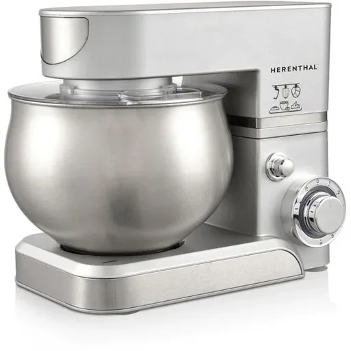 "Herenthal Food Processor PKM1000.472.1 - Stand Mixer - 1400 W - 5.0 Liters - Stainless Steel - Silver image"