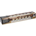 Tealight holder 6 glasses - 50x8x6 cm