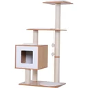 Scratching post cat toy climbing tree sisal upholstery lying area ball natural 60 x 40 x 120 cm