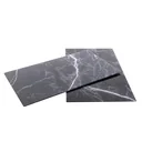 Stove cover plate, 2 pieces black