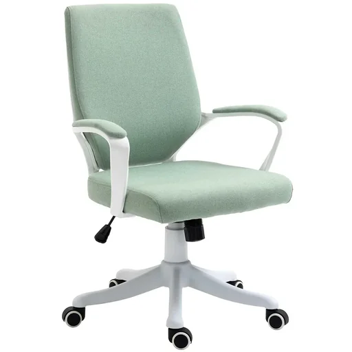 "Office chair desk chair home office chair with rocker function backrest height adjustable thick padded ergonomic image"