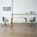 Dining room chairs 2 pieces fabric light grey