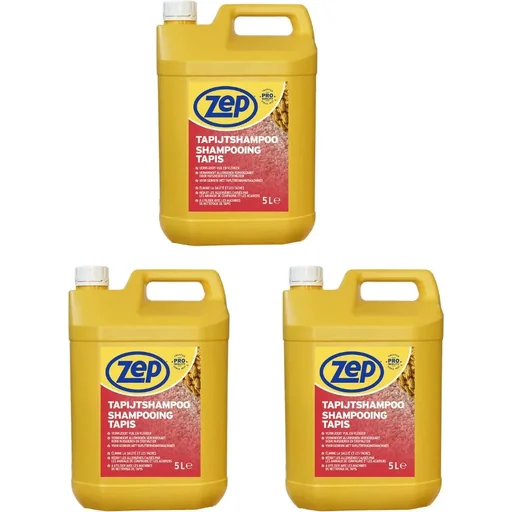 "ZEP Carpet Shampoo - 5 L x 3 pieces - Value Pack - 3 pieces image"
