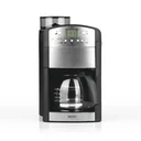 Coffee machine with grinder "Fresh-Aroma-Perfect" stainless steel, 1.25 l glass jug, 1000 W