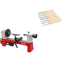 D300F Lathe Professional Set with Silverline 8-piece turning chisel set