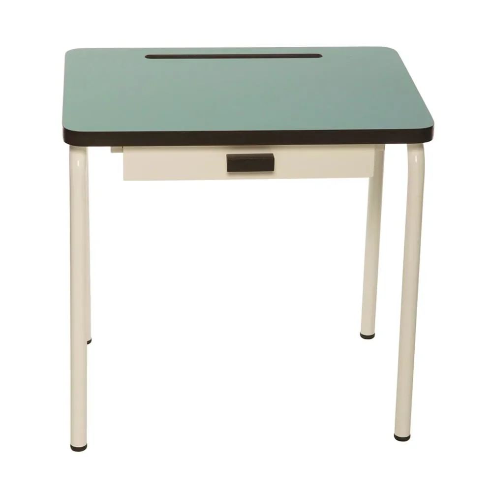 "Gambettes kindertafel/bureau Regine jade blauw image"