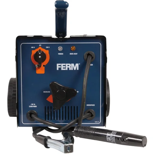 "WEM1035 Electric Welder 55-160 Ampere - Thermal Fuse - Incl. Welding Shield, Wire Brush and Slag Hammer image"