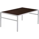 Vintage coffee table, side table, living room table, sofa table, metal frame, grained, 106 x 68 x 46 cm