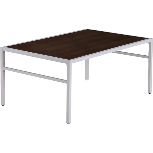 "Vintage coffee table, side table, living room table, sofa table, metal frame, grained, 106 x 68 x 46 cm image"