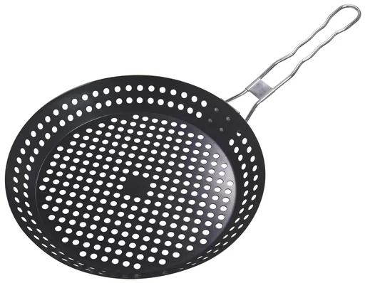 "Non-stick grill and vegetable pan image"