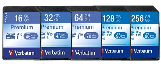 "16 GB SDHC Premium memory card image"