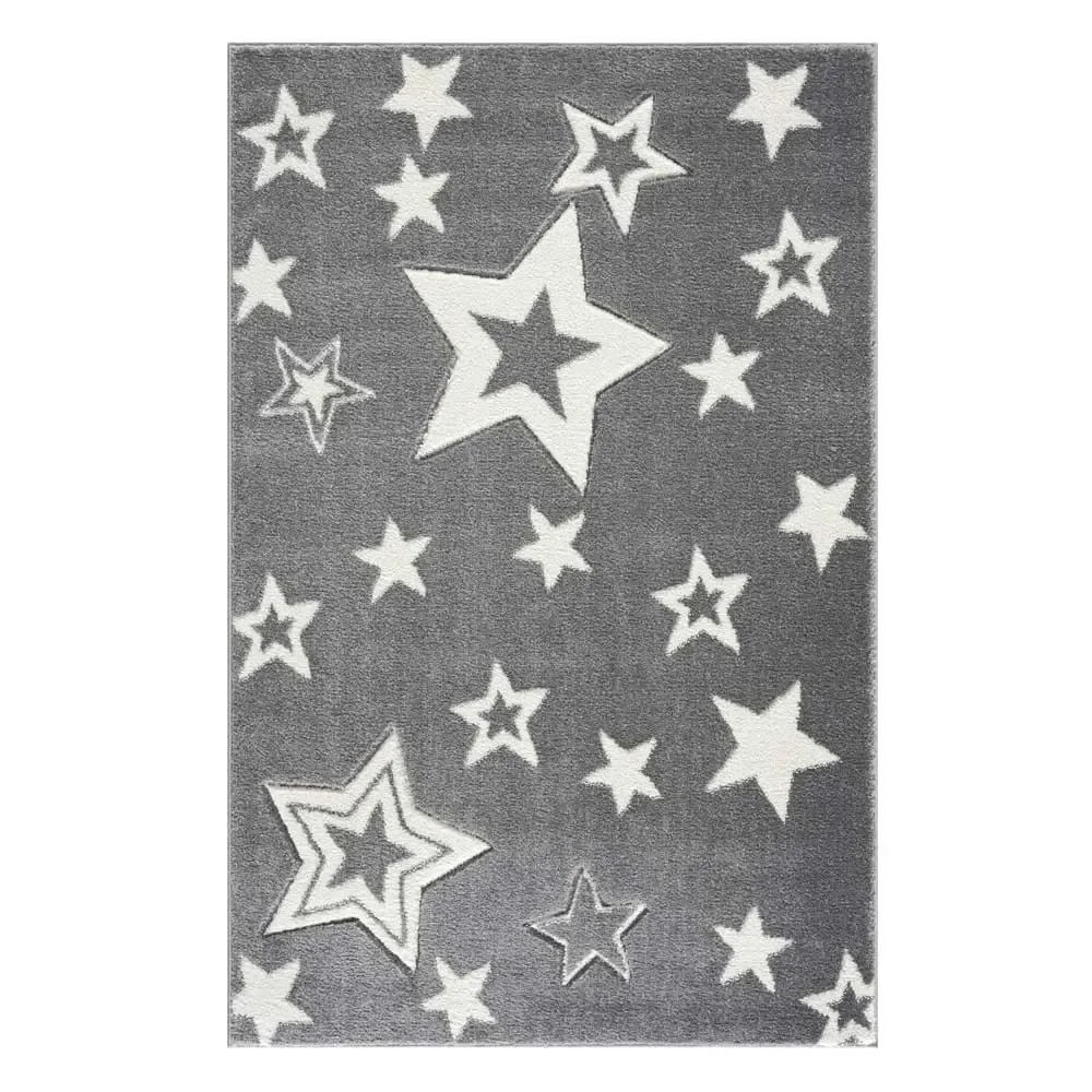 "Livone kindertapijt Galaxy sterren grijs, Tapijtmaat: 160 x 230 cm image"