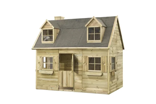 "Luxury Milan wooden playhouse with plexiglass windows 2480 mm x 1610 mm x 2510 mm image"