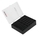 Storage box for up to 44 batteries and rechargeable batteries