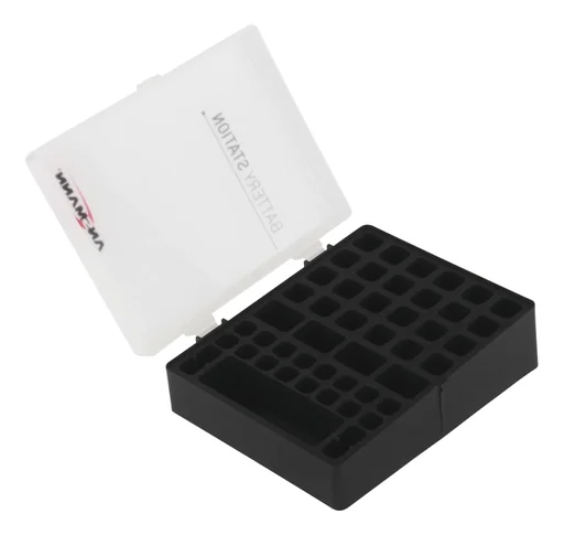 "Storage box for up to 44 batteries and rechargeable batteries image"