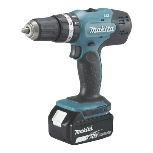 "Cordless impact drill 18V / 3.0 Ah, 2 batteries + charger in carrying case DHP453RFE image"