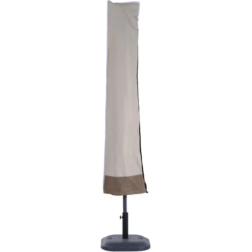 "Protective cover for cantilever parasol, water-repellent, Ø300cm, beige image"