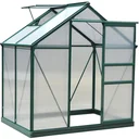 Greenhouse with roof hatch - polycarbonate casing - 183 x 122 x 213 cm