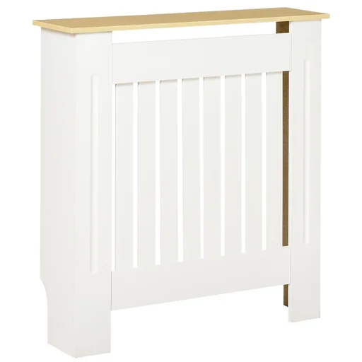 "Radiator cover Radiator cover Radiator Radiator Cover Cover Removable MDF Chipboard White+Oak image"
