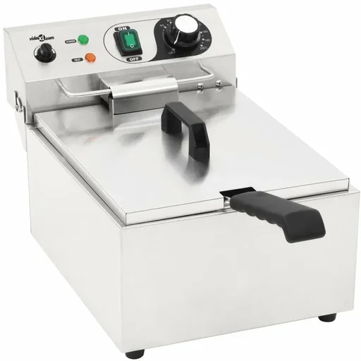 "Electric deep fryer 3000 W 10 L stainless steel image"