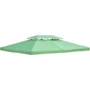Replacement roof pavilion roof for metal pavilion garden pavilion party tent garden tent polyester 3x4m green