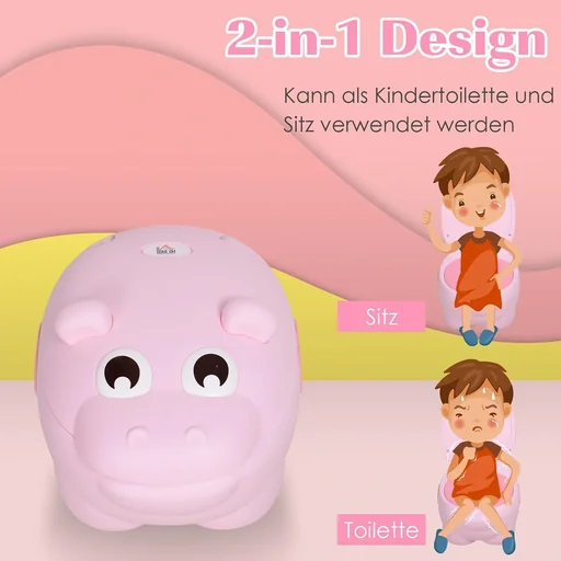 "Children's potty in hippo design image"