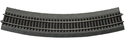 "6 pieces curved track R5 with bedding, radius 542.8 mm, curve angle 30° image"