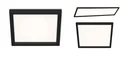 LED ceiling light, square, 29.5 cm, CCT, 18 watts, black