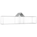 Chicken coop 5x1x1.5 m galvanized steel