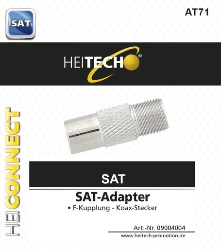 "SAT adapter F-coupling/coax plug image"