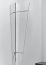 Side panel for PT/ET acrylic, 1850 x 600 x 300 mm, silver anodized