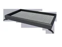 Rectangular canopy type NM 200, 200 x 90 x 14 cm, frame anthracite, cover white