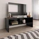 TV cabinet 100x40x40 cm chipboard high-gloss black