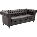 Upholstered sofa with tufting