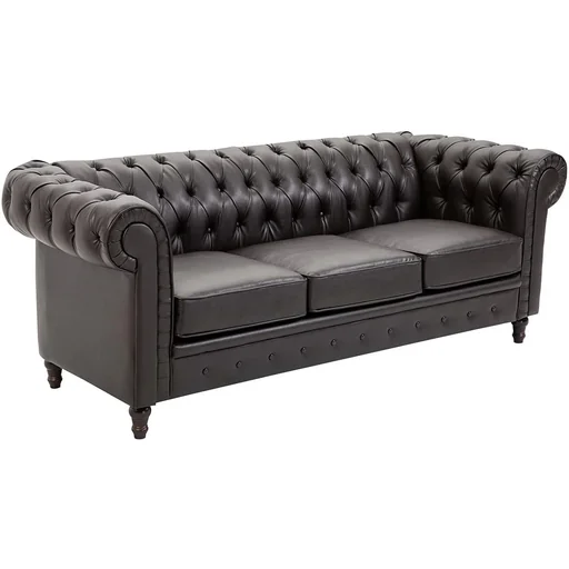 "Upholstered sofa with tufting image"