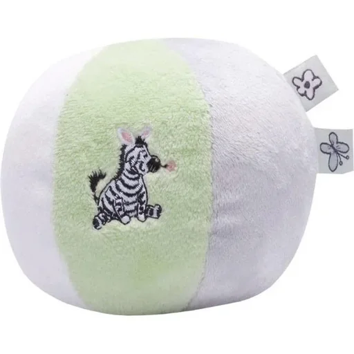 "Dinkey Zebra play ball with rattle image"