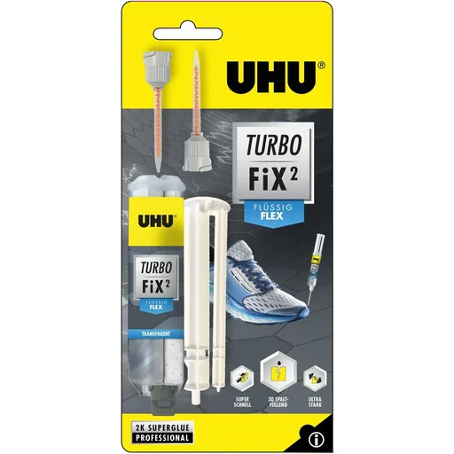 "Uhu Turbo Fix² Liquid Flex 2-component adhesive 10g image"