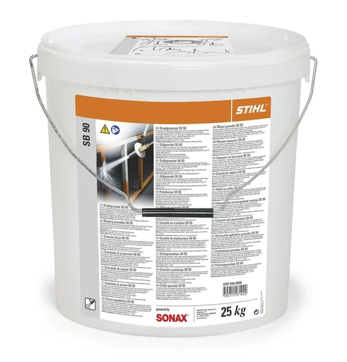 "Blasting granulate SB 90, 25 kg container image"