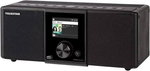 "Multifunctional stereo radio DIRA S21i+ FM, DAB+, Internet, alarm clock and USB recording, Bluetooth image"